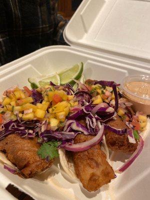 Mahi Fish Tacos with Mango Salsa