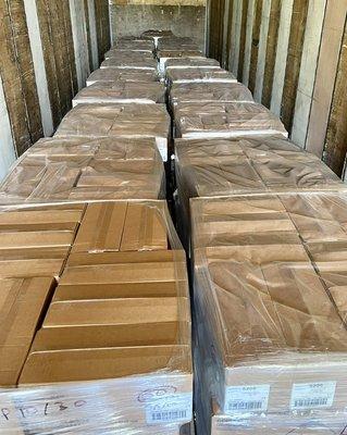 Pallets of ammo going out today!