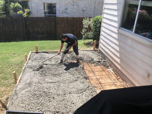 New slab. These guys are hard workers!