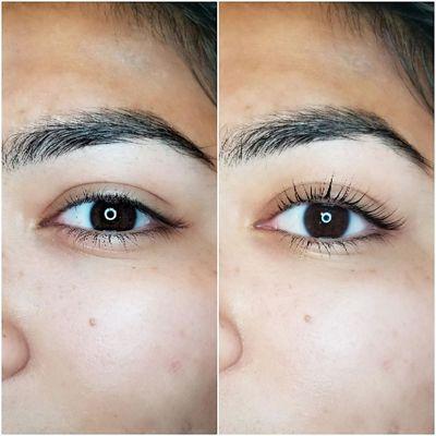 Lash lift for natural lashes. Lasts up to 12 weeks!