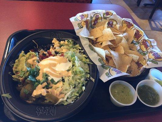 Burrito bowl with chicken