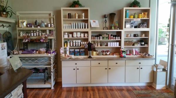 We have a wide variety of boutique items perfect to continue your spa experience at home!