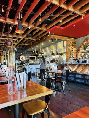 Interior of the restaurant.