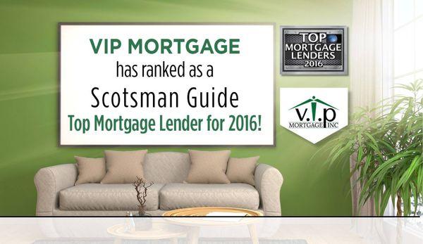 VIP Mortgage has ranked as one of the nation's top mortgage lenders for the 5th year in a row!