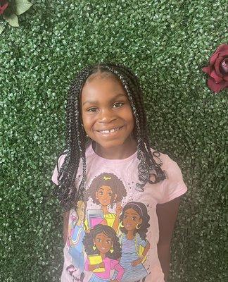 Kids knotless braids