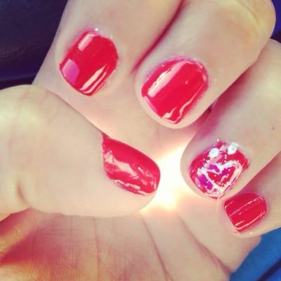 Valentines nailart.