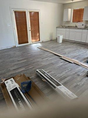 Laminated flooring