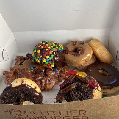 Donuts and apple fritter