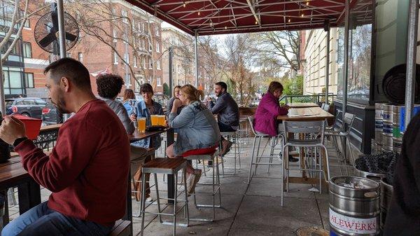 Outdoor seating area