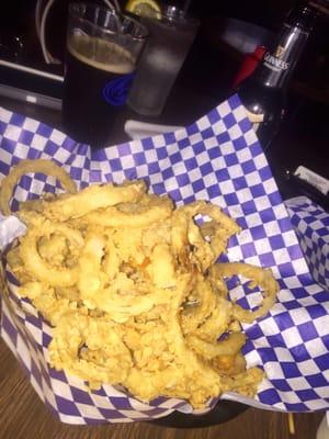 Golden, deep-fried homemade onion rings. Served with your choice of ranch f ketchup