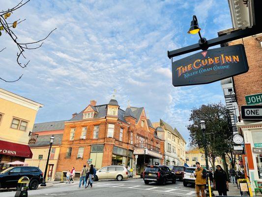 The Cube Inn, cross-corner from Tarrytown Music Hall