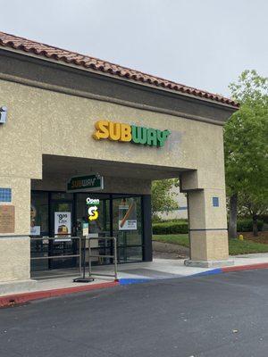 Outside of Subway