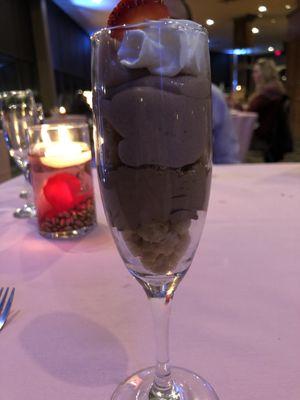 Chocolate valentine dessert