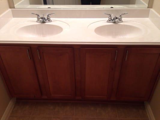 Master vanity/sinks upon move out.  We were charged for the professional cleaning they had done for the new tenants.