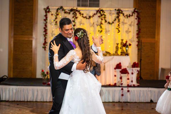 1st Dance - reception at the Atrium Hotel.