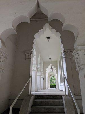 Beautiful architecture of the old mansion (now library)