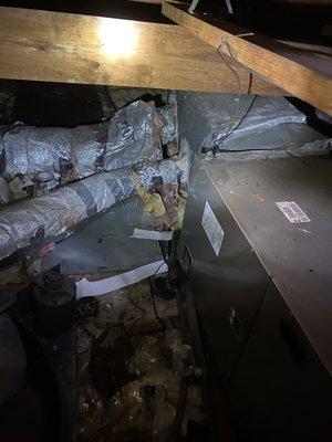 Missing duct work