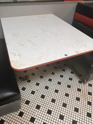 Dirty table