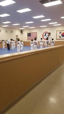 Beginning of white belt class.