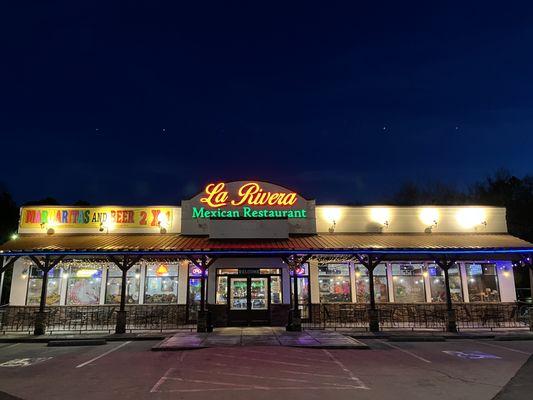 The front of the restaurant