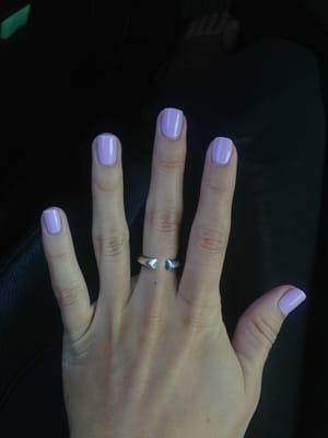 Shellac gel manicure... Always flawless here!