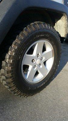 BFGoodrich tires on my Jeep from Union Tires and Wheels