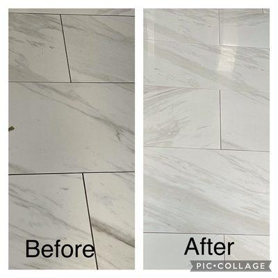 We make your tile floor even more clean and shiny