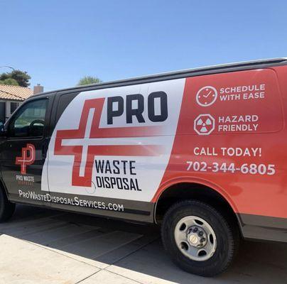 Hello. Let us introduce ourselves. We are Pro Waste Disposal. Mobile Sharps Container Pick Up and Restock Service. We will be driving around