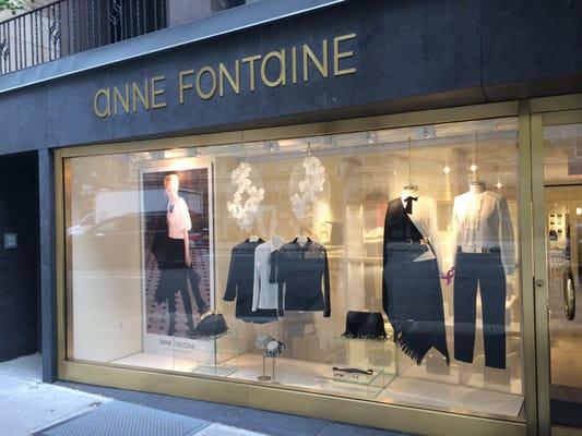 The Anne Fontaine boutique storefront located on Madison Ave.