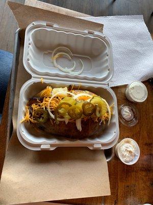 Brisket monster potato