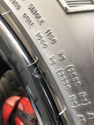 Scratches from alignment clamps not removed carefully