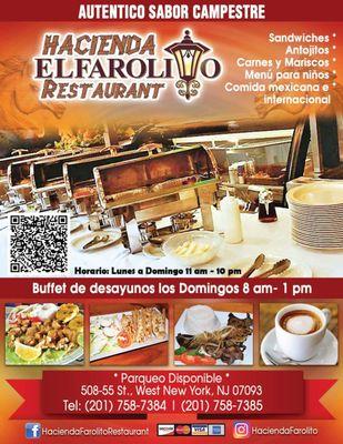 Hacienda El Farolito Restaurant - Breakfast Buffet Sundays 8AM - 1PM