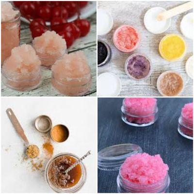 Lip scrubs and creams