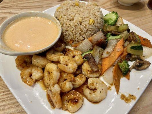 Teriyaki Shrimp Hibachi dinner, was great