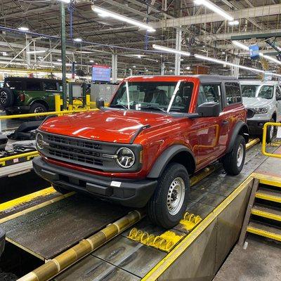 Bronco coming off the line!