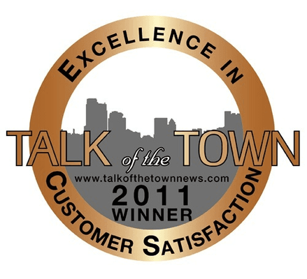 Excellence in Customer Satisfaction - 2011 Talk of the Town