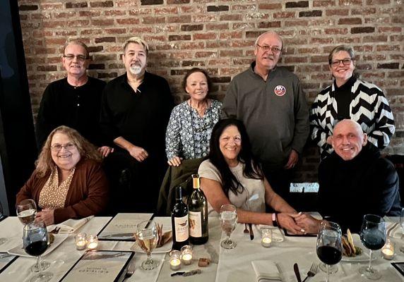 Our group photo with the owners of Coniglio's!!