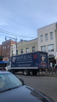 Imperial truck outside of my new place.