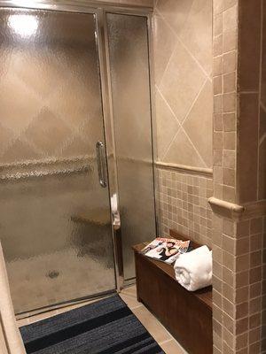 Aromatherapy steam shower included with every massage