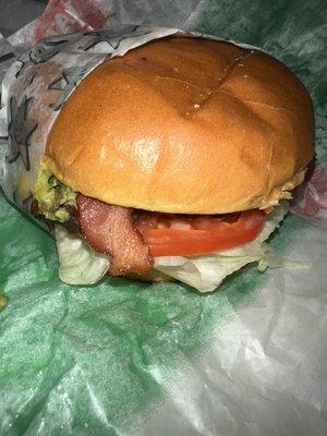 Guacamole Bacon Angus Burger