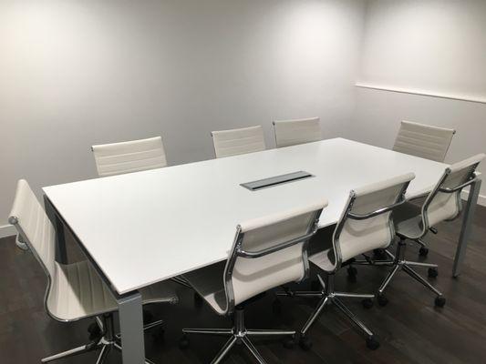 Private Conference Room with Whiteboard Wall for your private meetings.