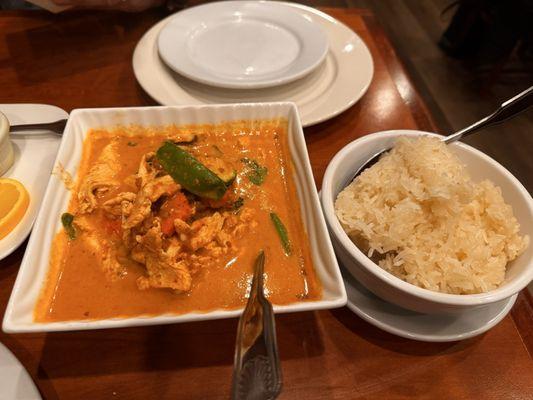 Panang Curry with Sticky Rice