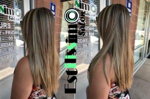 Extenciones de cabello natural, Corte y color!!