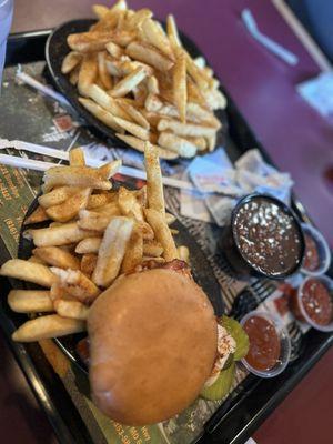 Bun with Fries (Turkey)  Baked BBQ Beans - Small