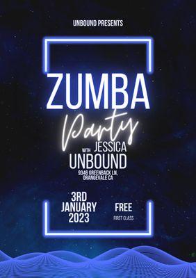 Zumba at Unbound yoga and fitness studio with Jessica is an energy rush for sure!