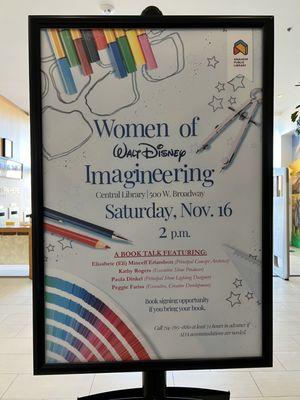 For November 2024, a cool talk with the women of Imagineering. A cool opportunity and a good way of a local employer giving back.