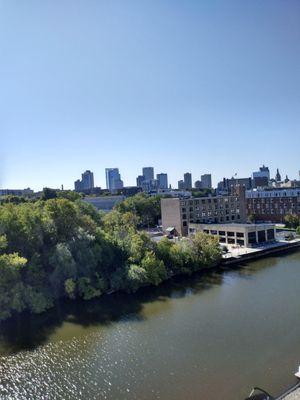 Views from an upper level apartment