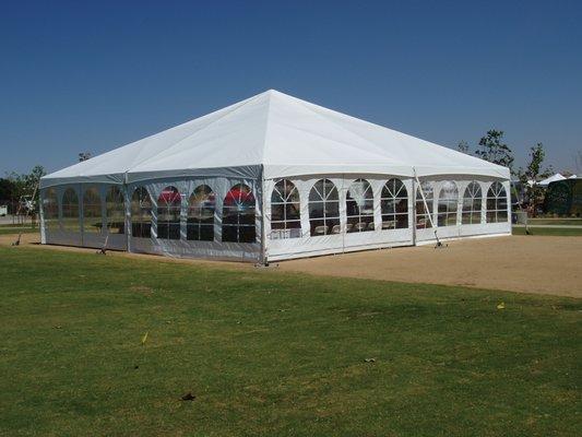 40'x40' Tent with Window Sidewalls.