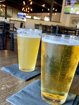 Coors light and Mango Cart after 9 holes golfing.