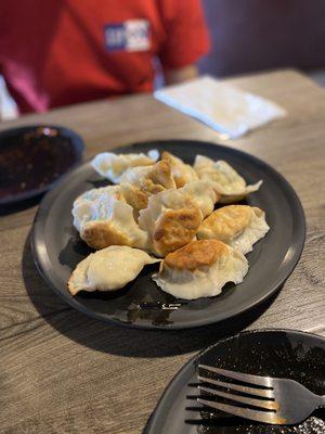 Egg + chive pan fried dumplings